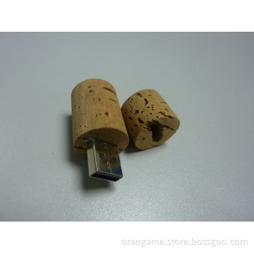 Bulk Round Wood USB Flash Drive USB2.0